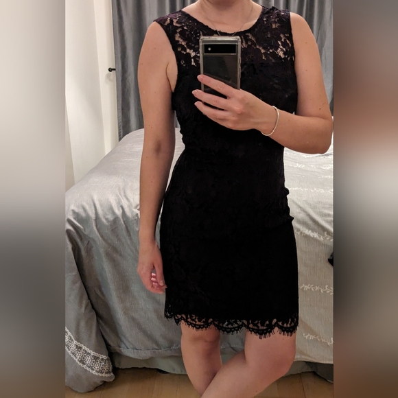 Banana Republic Factory dress purple lace - Picture 3 of 5